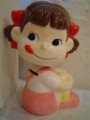 1999 peko 陶器貯金人形